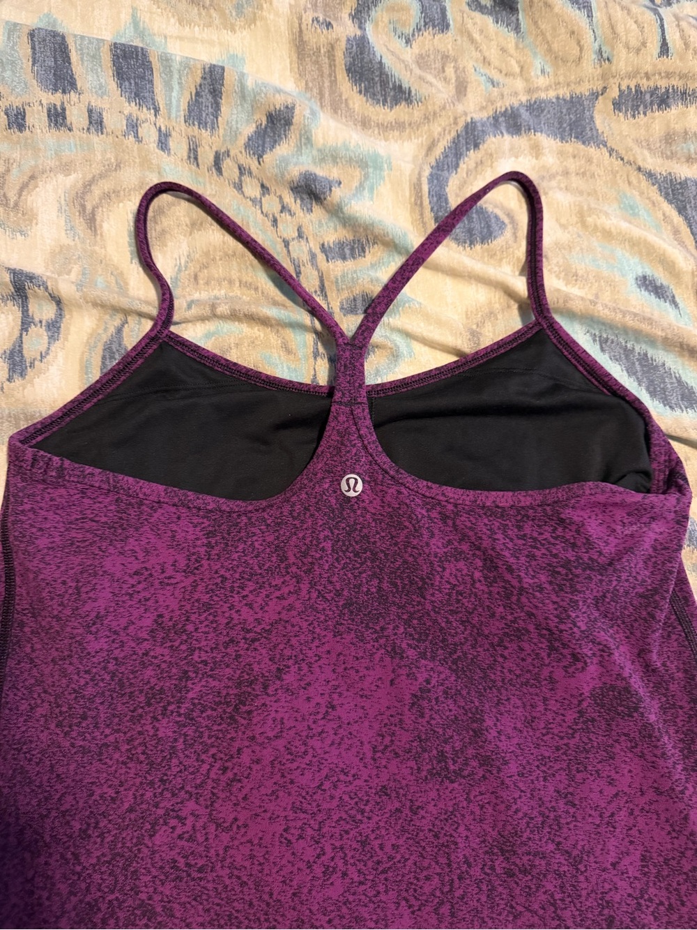 lululemon athletica Purple Heathered Strappy Sports Bra Tank